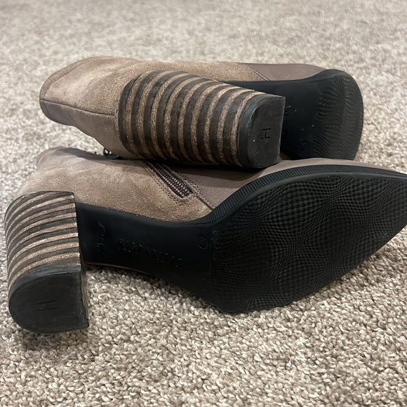 Hispanitas Taupe Leather Boots Size 38 - Picture 5 of 5